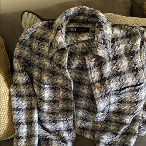 Zara Multicolor Textured Shirt